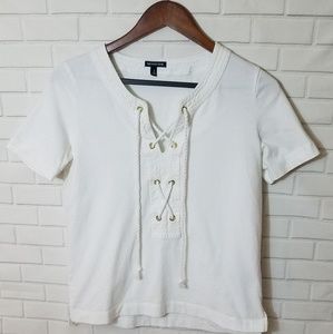 || Who What Wear ||Tie Front Top Size Small